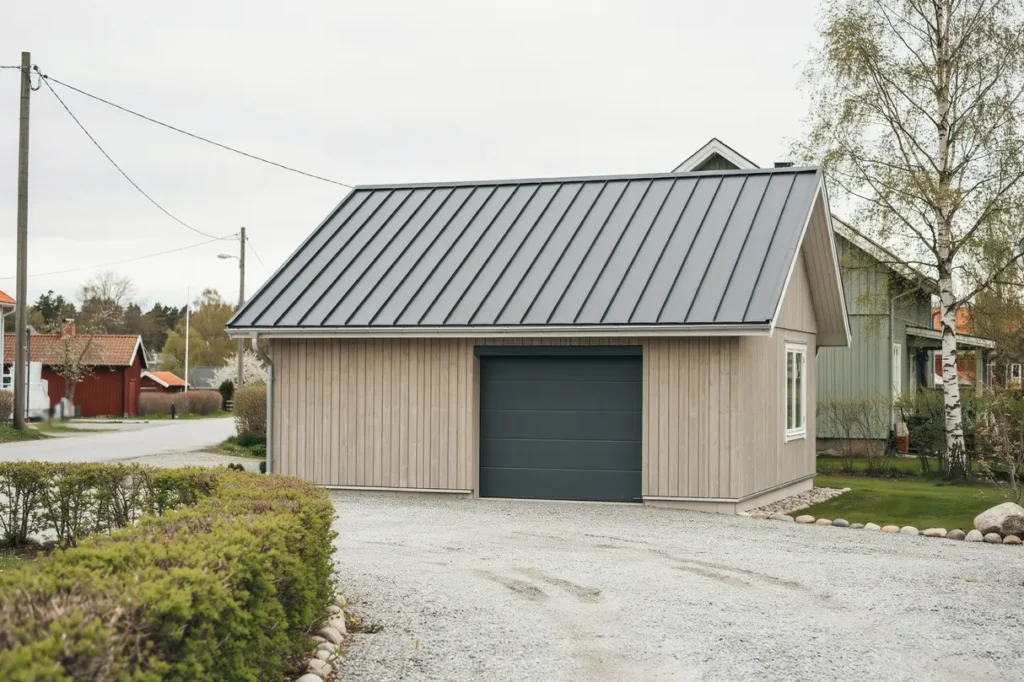 renovering av pl ttak p garage i blentarp